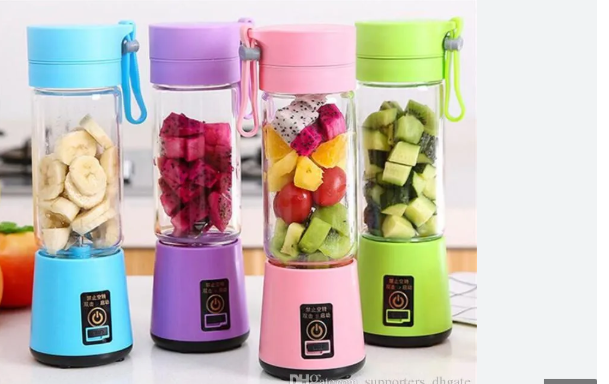 USB Chargeable Juicer Blender 6 Blades – Electric Travel Juicer Blender Machine Rechargeable – Portable Mini Juicer